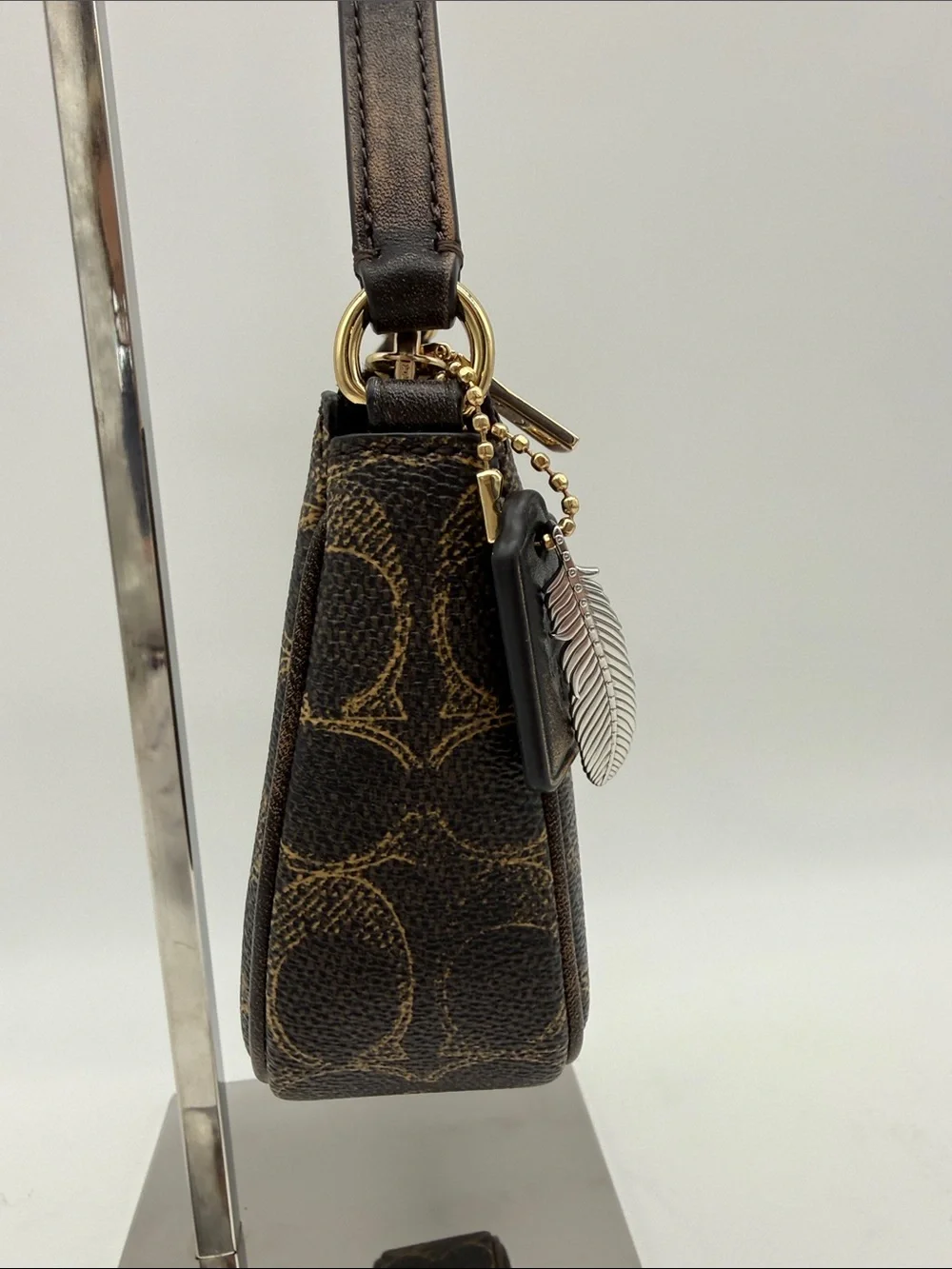 Coach Nolita 19 In Loved Signature Canvas With Charms Gold/Brown